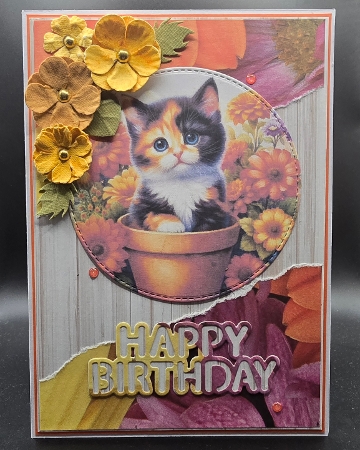 Flower Pot Kittens 2 by Karen Taylor