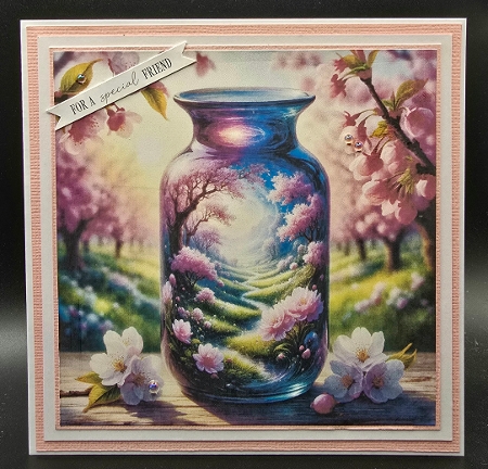 Floral Glass by Karen Taylor