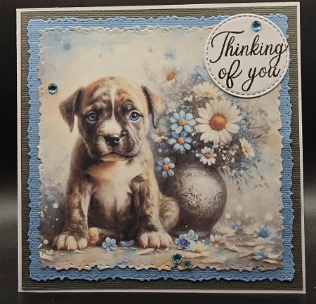 Floral Vase Pups 7 by Karen Taylor