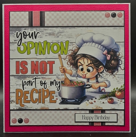 Crazy Cook No.1 6x6 inch Mini Kit by Karen Taylor