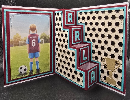 Football Girl CUSTOMER REQUEST  by Karen Taylor