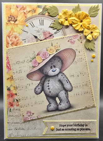 Rose Hat Bear by Karen Taylor