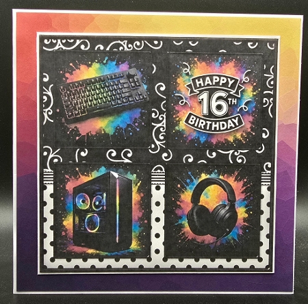 Happy 16th Birthday - 7x7 Squared Mini Kit by Karen Taylor