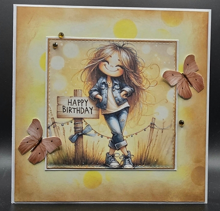 Funny Birthday Girl - Illustrations for Cards, Mini kits & Designers by Karen Taylor