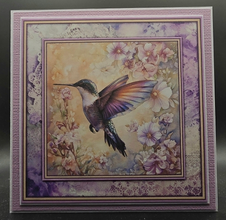 Vintage Hummingbird - Mini Kit 6x6 by Karen Taylor