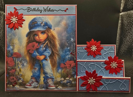 Little Jeans Girl - Illustrations for Cards, Mini kits & Designers by Karen Taylor