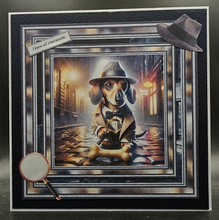 Minikit Dashund Detective by Karen Taylor