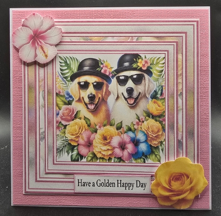 Minikit Happy Golden Retreiver by Karen Taylor