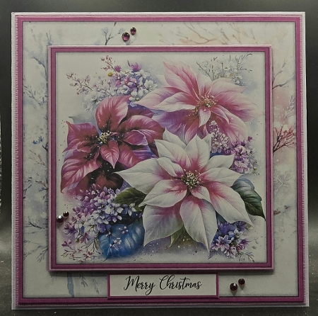 Beautiful Poinsettias - Mini Kit 6x6 by Karen Taylor