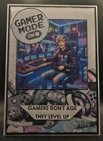 Teen boy gamer 2 by Karen Taylor