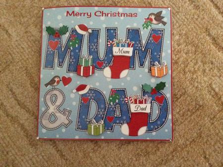 8x8 Christmas Mum & Dad by Karen Thomson