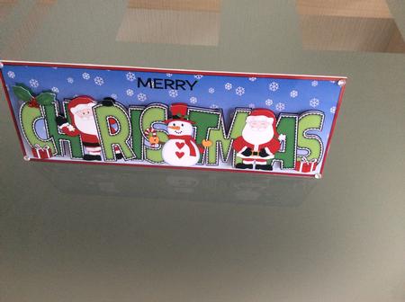 Santas & Snowman Christmas Large Dl by Karen Thomson