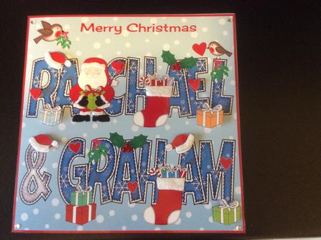 8x8 Christmas Names Rachael & Graham by Karen Thomson