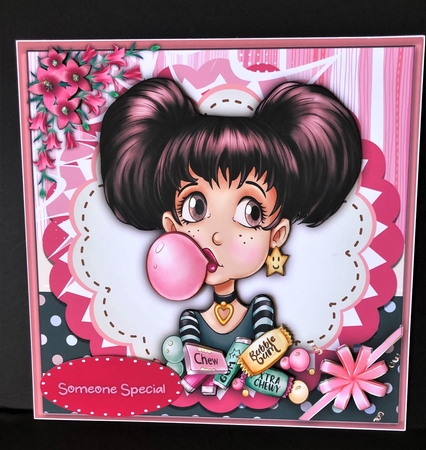 8x8 Mini Kit, Bubble Gum Girl by KAREN WHYBORN