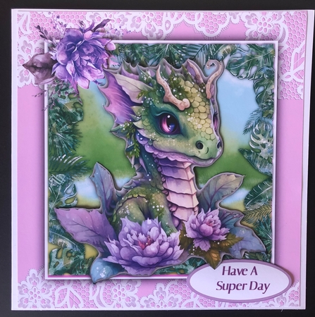 8x8 Mini Kit, Lilac Lily Dragon  by KAREN WHYBORN