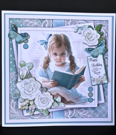 Just a Girl and Her Books KIT- five  by KAREN WHYBORN