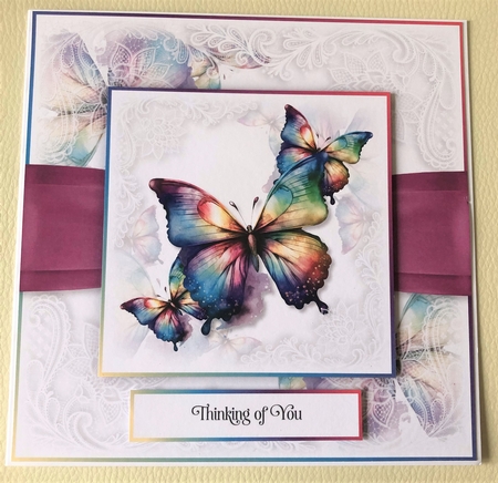 Rainbow Butterflies No.3 by KAREN WHYBORN