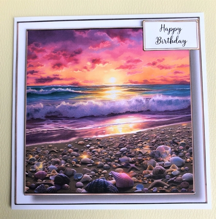 Simple Stunning Sunset Beach 7 (fathers day, birthday) by KAREN WHYBORN