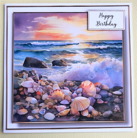 Simple Stunning Sunset Beach 8 (fathers day, birthday) by KAREN WHYBORN
