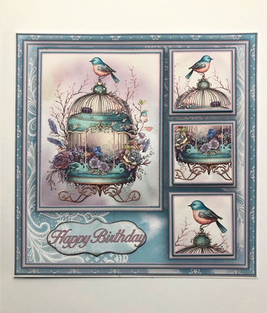 Beautiful Bird Cage Mini Kit #2 by KAREN WHYBORN