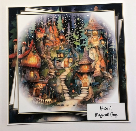 Whimsical Fairy Village 3 by KAREN WHYBORN