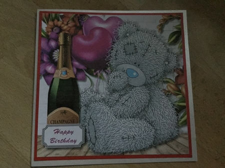 Tatty teddy Mothers Day and female birthday by Karen Wright