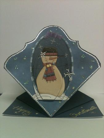 Snowman Diamond Top by Karen Harvie