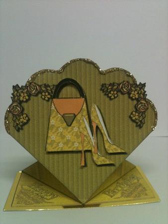 Purse & Shoes Spring Top Card 2 by Karen Harvie
