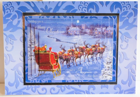 Santa in His Sleigh, Pyramids by Karen Nash