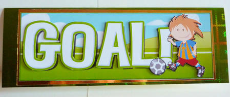 Football Goal! Large Dl. by Karen Nash