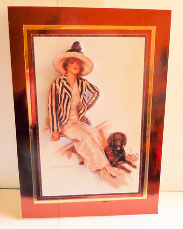 Woman of Class Vintage Decoupage Topper by Karen Nash