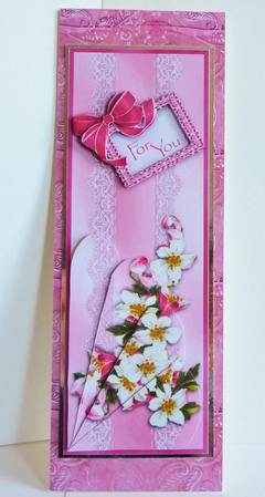 Apple Blossom for You - Best of Both Worlds Large Dl Card by Karen Nash