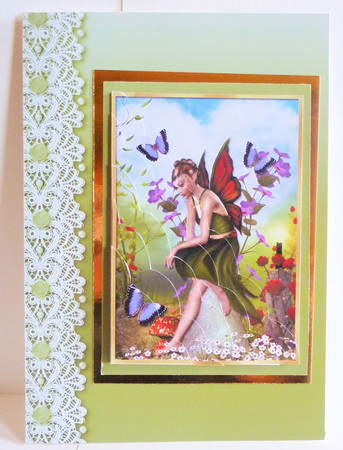 Fairy in Thought Wavy Side Stacker by Karen Nash