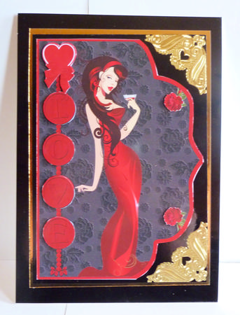 Lady Love Fancy Edge with Decoupage by Karen Nash
