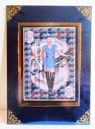 Police Release Me Oblong Pyramage by Karen Nash