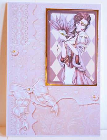 Cream and Ivory Scrapbook Style Card Fronts by Karen Nash