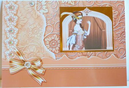Gold and Lemon Scrapbook Style Floral Card Fronts by Karen Nash