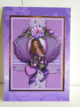 Embossed Metallic Background (rich Purple) by Karen Nash