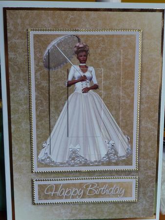 Lady in Cream Card Kit by Karen Nash