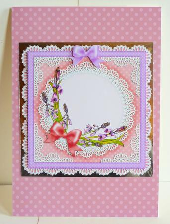 8 x 8 Bluebells Card Kit with 3D Decoupage by Karen Nash