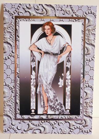 Art Deco Lady Elise (white) by Karen Nash