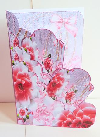 Pink Rose Pocket and Tags Kit by Karen Nash
