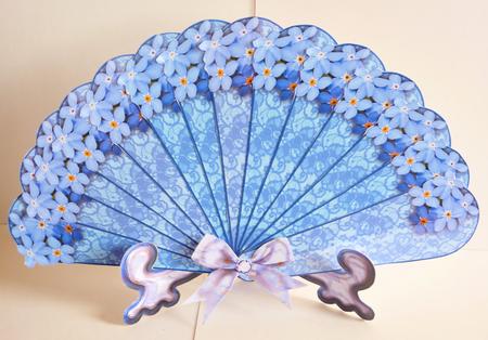 Forget-me-nots Lace Fan Keepsake Kit by Karen Nash