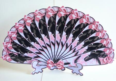 Black Swan Ballet Shoes Fan Keepsake Card Kit by Karen Nash