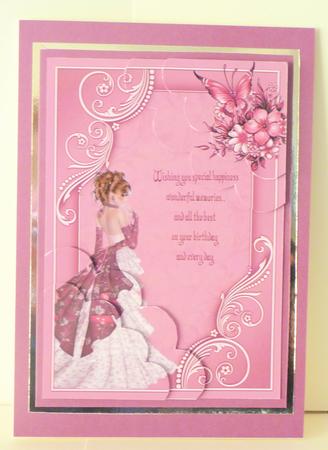 A Birthday Wish with Verse and Duo Corner Stacker by Karen Nash