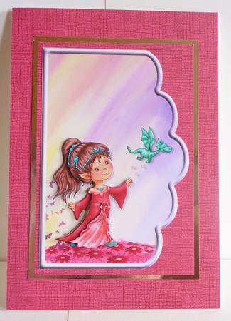How to Train Your Dragon Scallope Edge Curve Card by Karen Nash