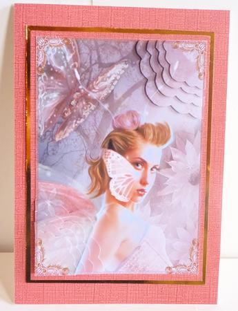 Butterfly Catcher Fairy Scallop 4 Corner Stacker by Karen Nash