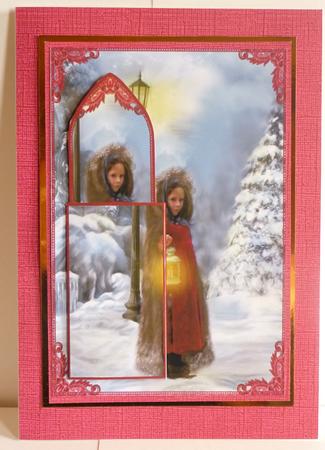 Victorian Winter Bookmark Keepsake Card Sheet by Karen Nash