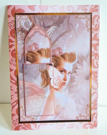 Butterfly Catcher Fairy Bookmark Keepsake Card Sheet by Karen Nash