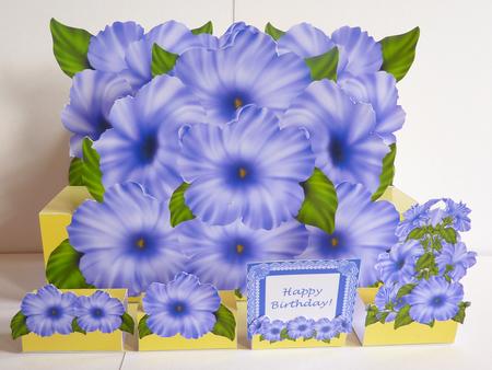 Petunia Perfection 3D A4 Giant Easel Card Kit by Karen Nash